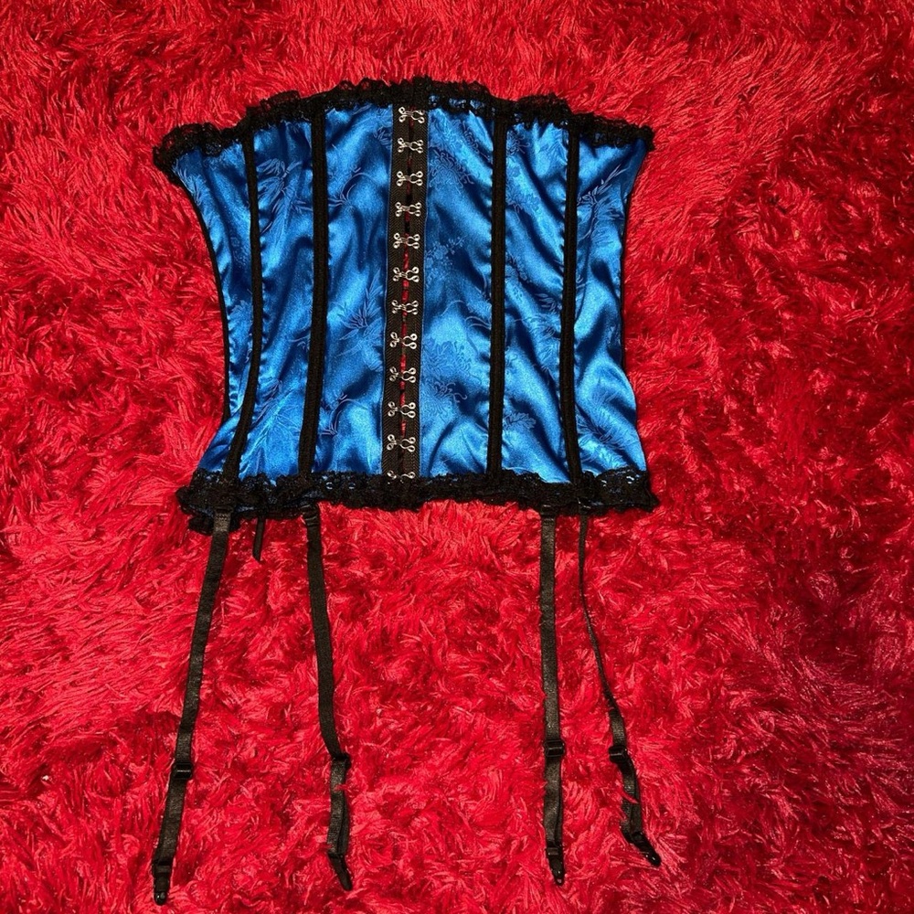 Blue corset